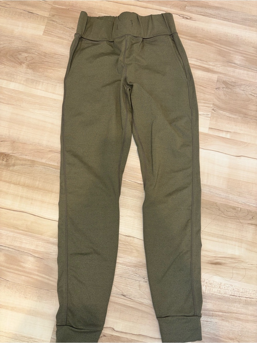 Women's Olive Green Fleece Jogger Pants